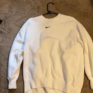 Nike White Crewneck